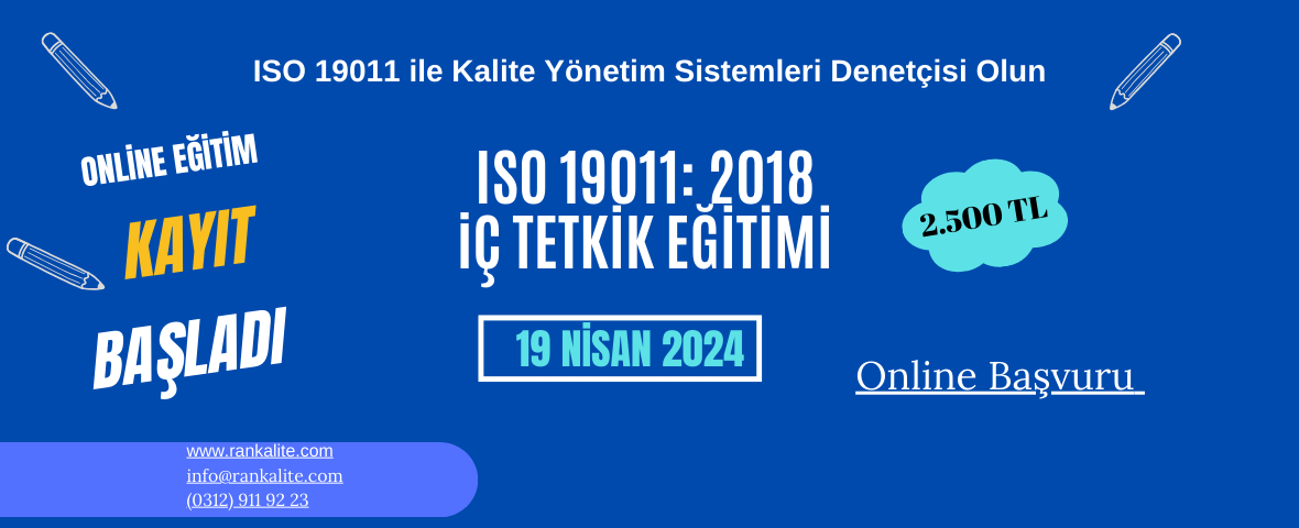 ISO 19011: 2018  iÇ TETKİK EĞİTİMİ